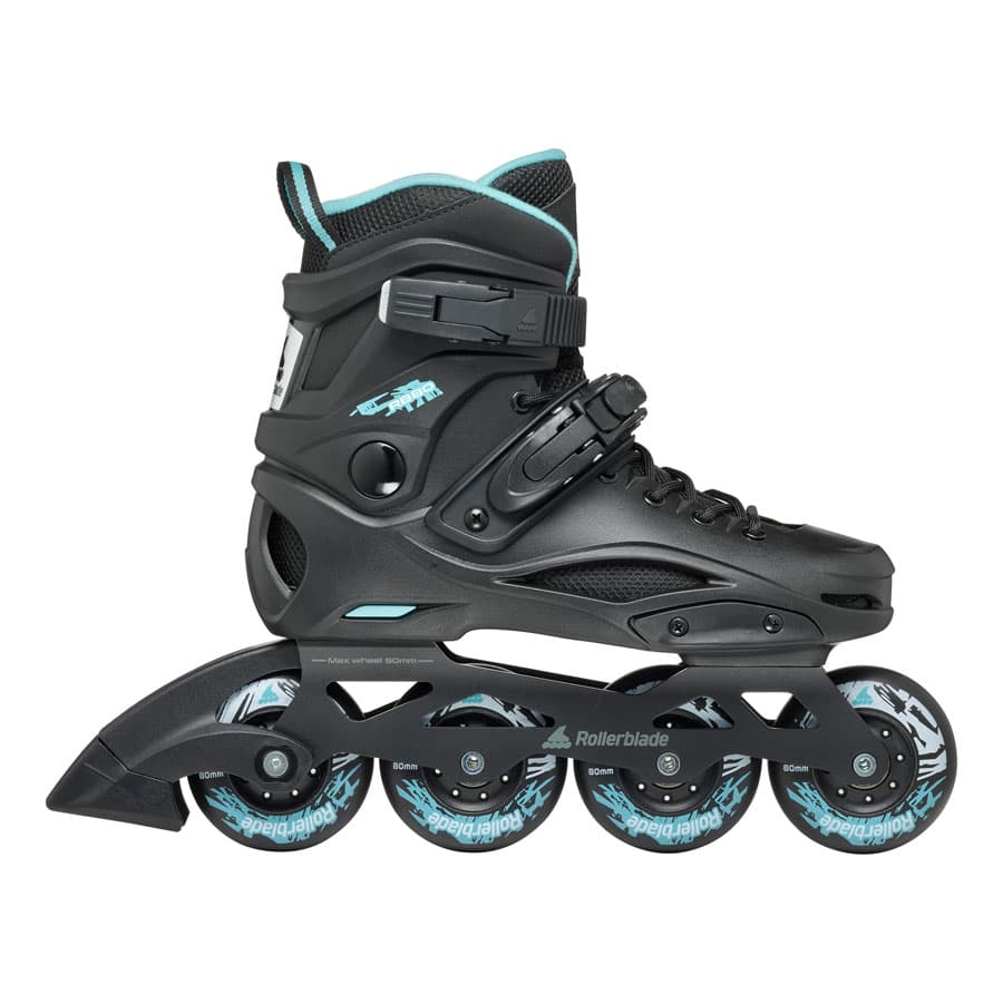 ROLLERBLADE RB 80 BLACK&LIGHT BLUE インラインスケート ブーツ ローラーブレード ハードブーツ